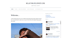 Desktop Screenshot of klauskjeldsen.dk